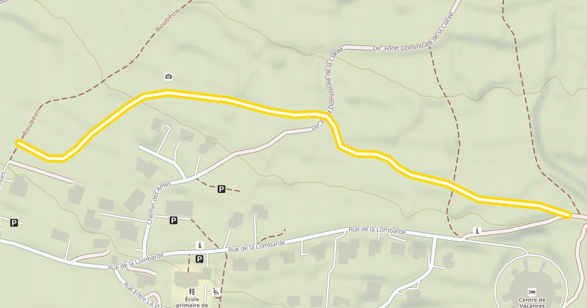 Map preview of Les Clapières - Champ Bellet / Robichet
