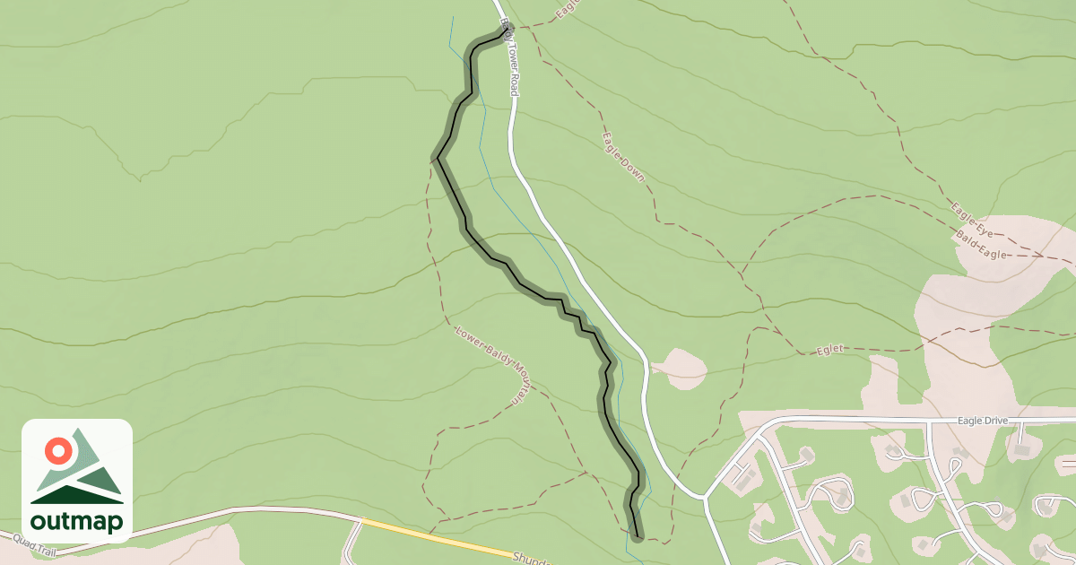 Map of Baldy Canyon
