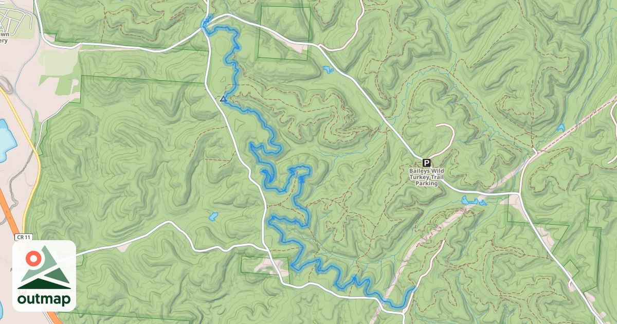 Map of Tipple Top Trail