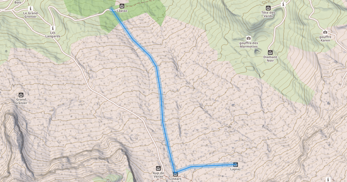 Map preview of Lapiaz