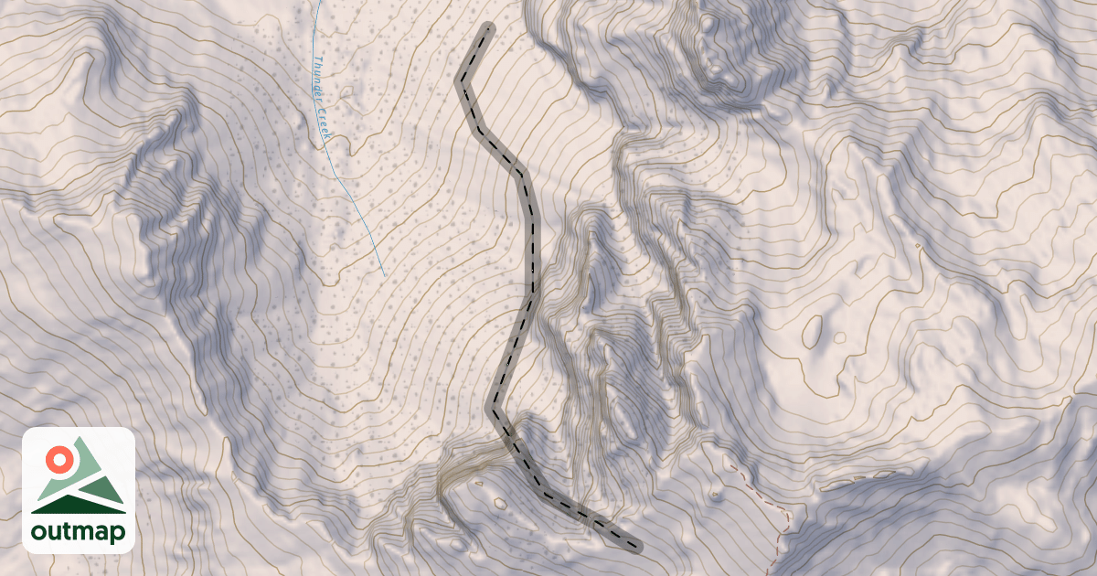 Map of Snot Couloir