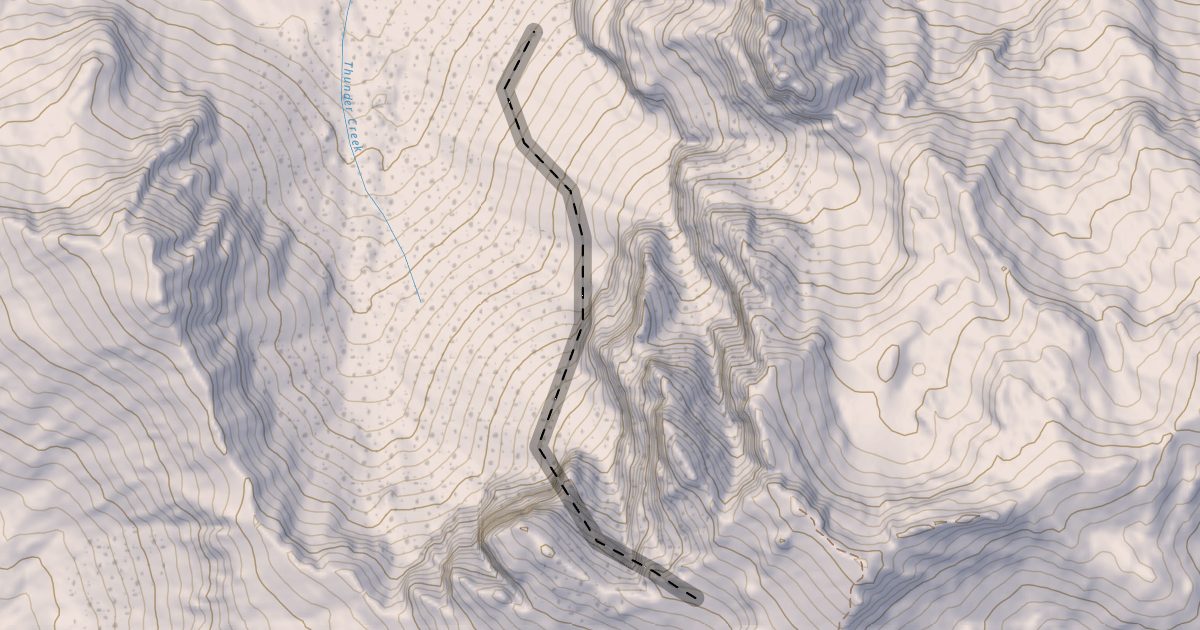 Map preview of Snot Couloir