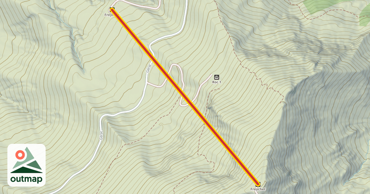 Map of Freychet