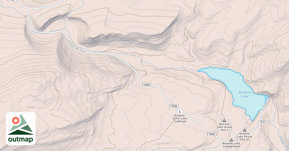 Map of BROWNE LAKE