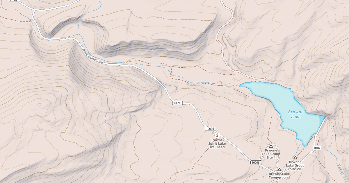 Map preview of BROWNE LAKE