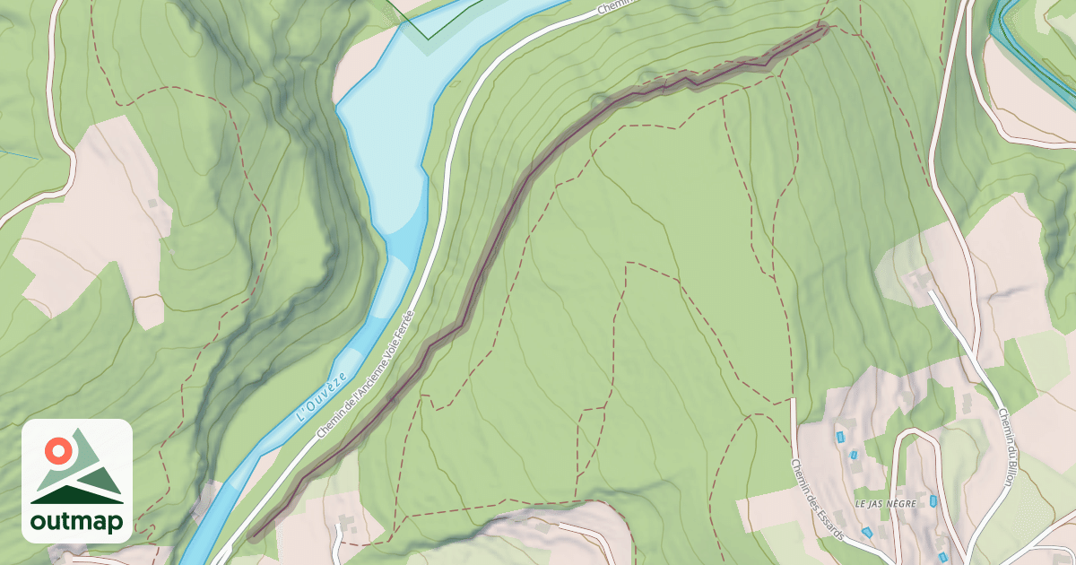 Map of Climbing Crag