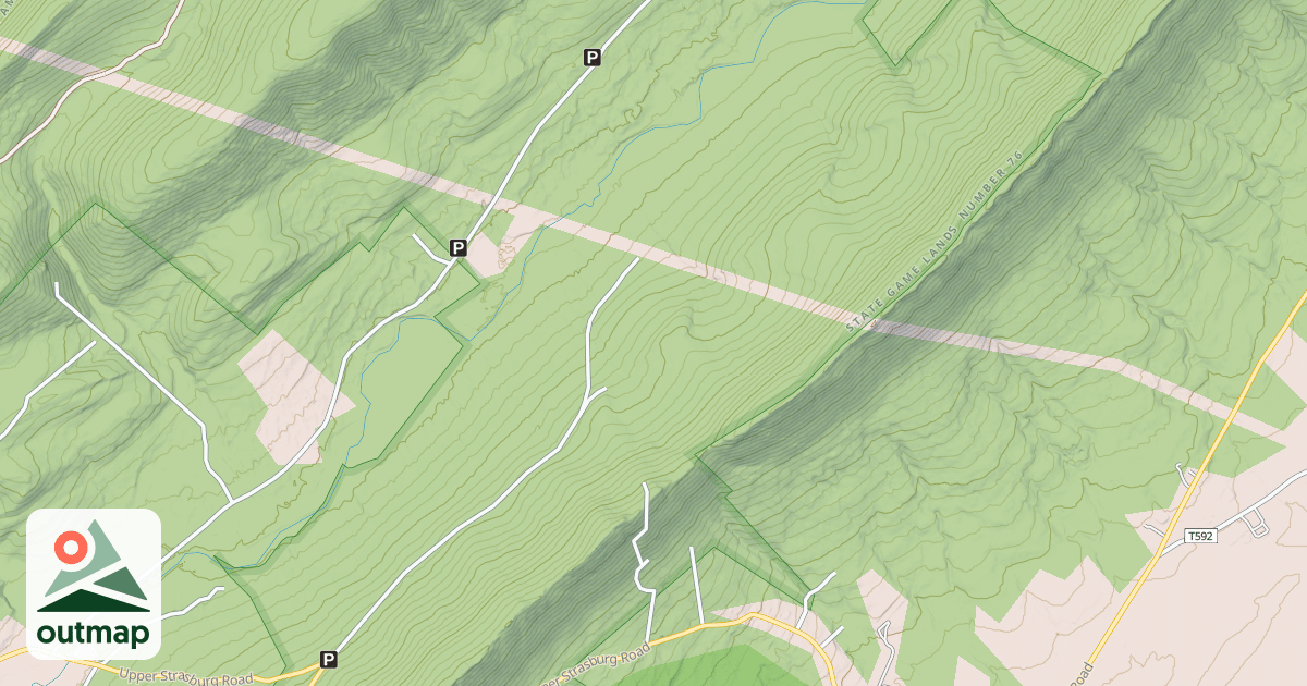 Map of ATV ONLY Disabled Access Rd