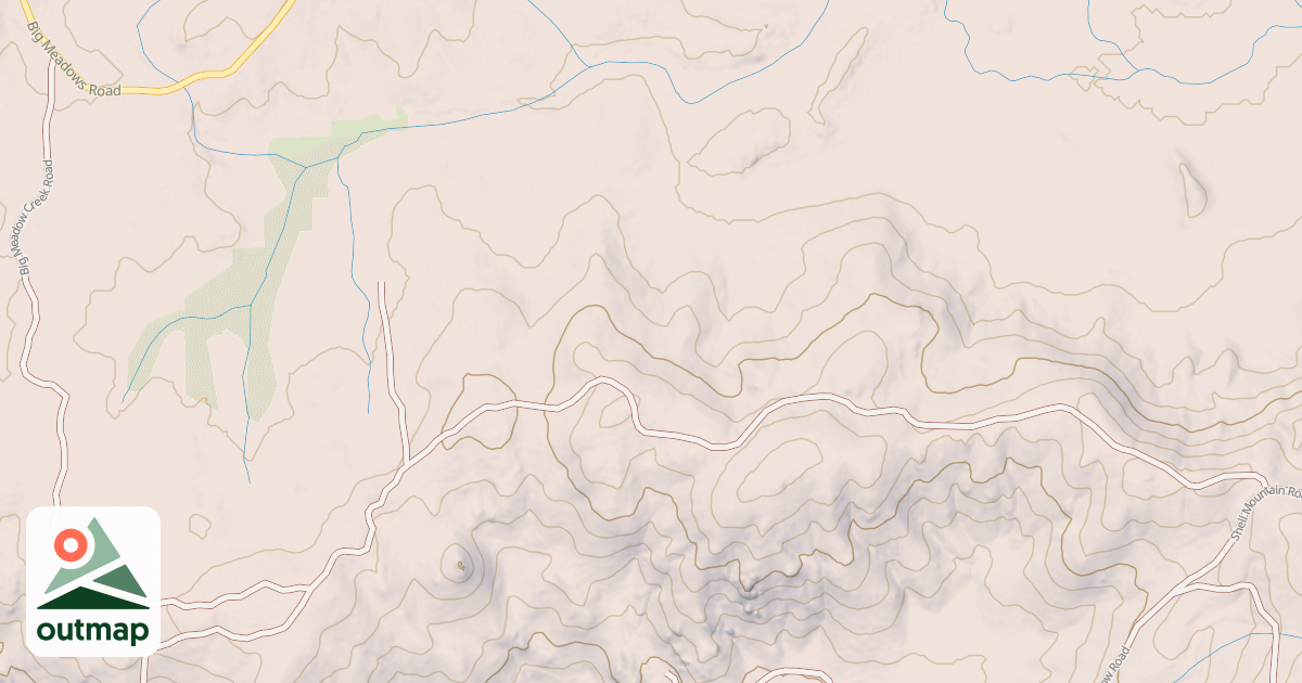 Map of BIG MEADOW CREEK