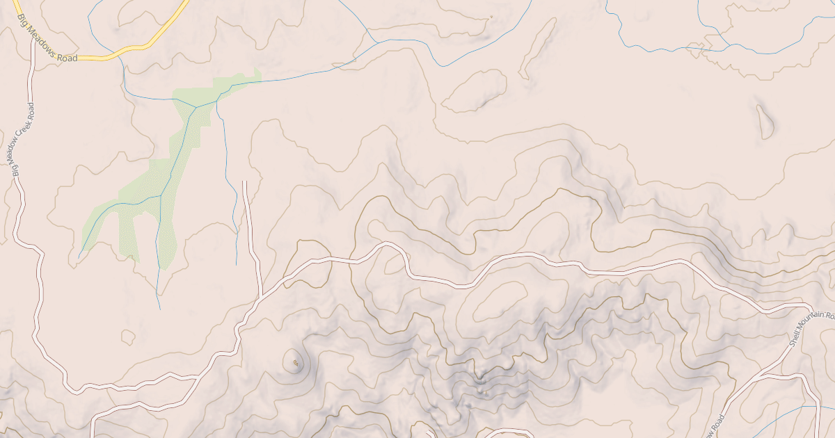 Map preview of BIG MEADOW CREEK