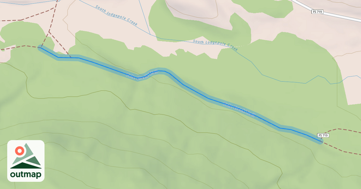Map of Pole Creek Trail