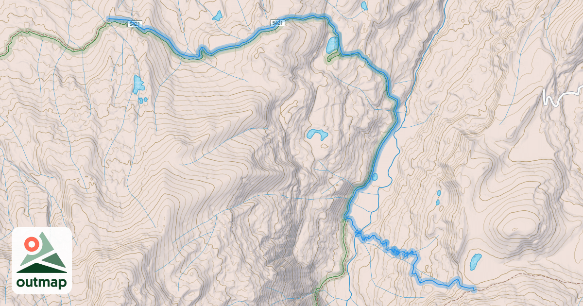 Map of Wilson Mesa Trail