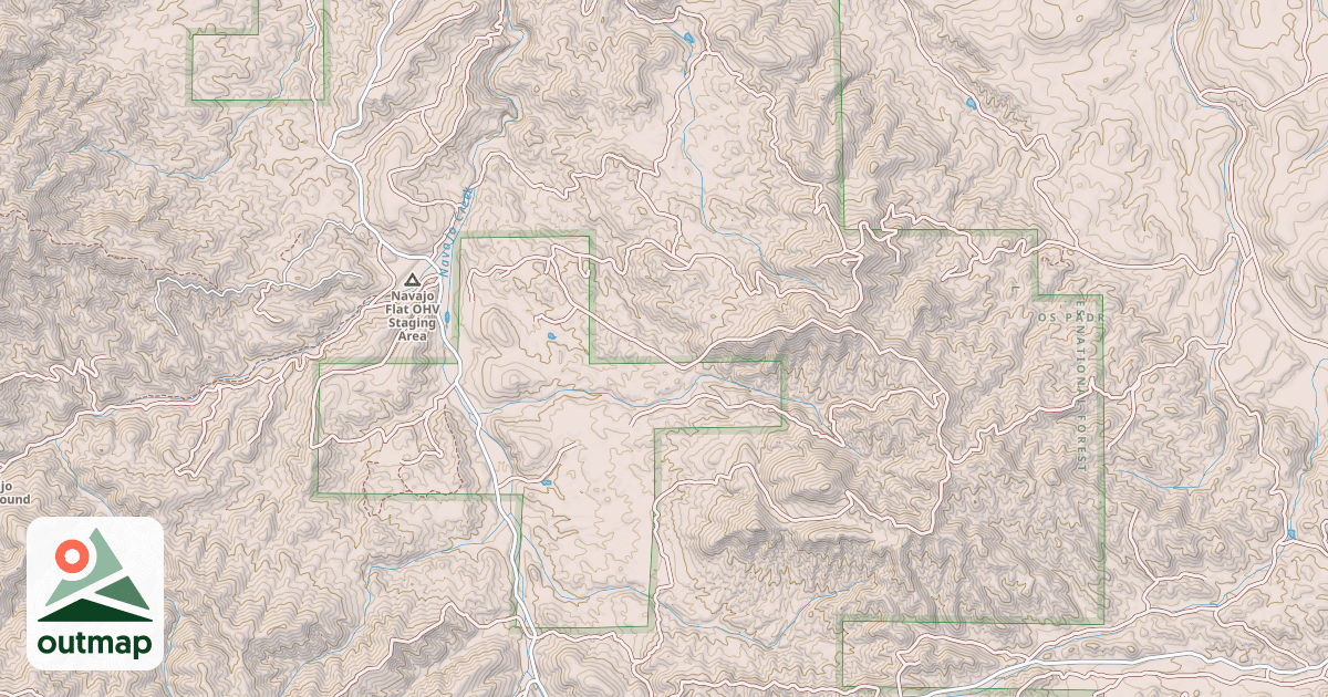 Map of USFS Motor Vehicle Use Map Trails 6883