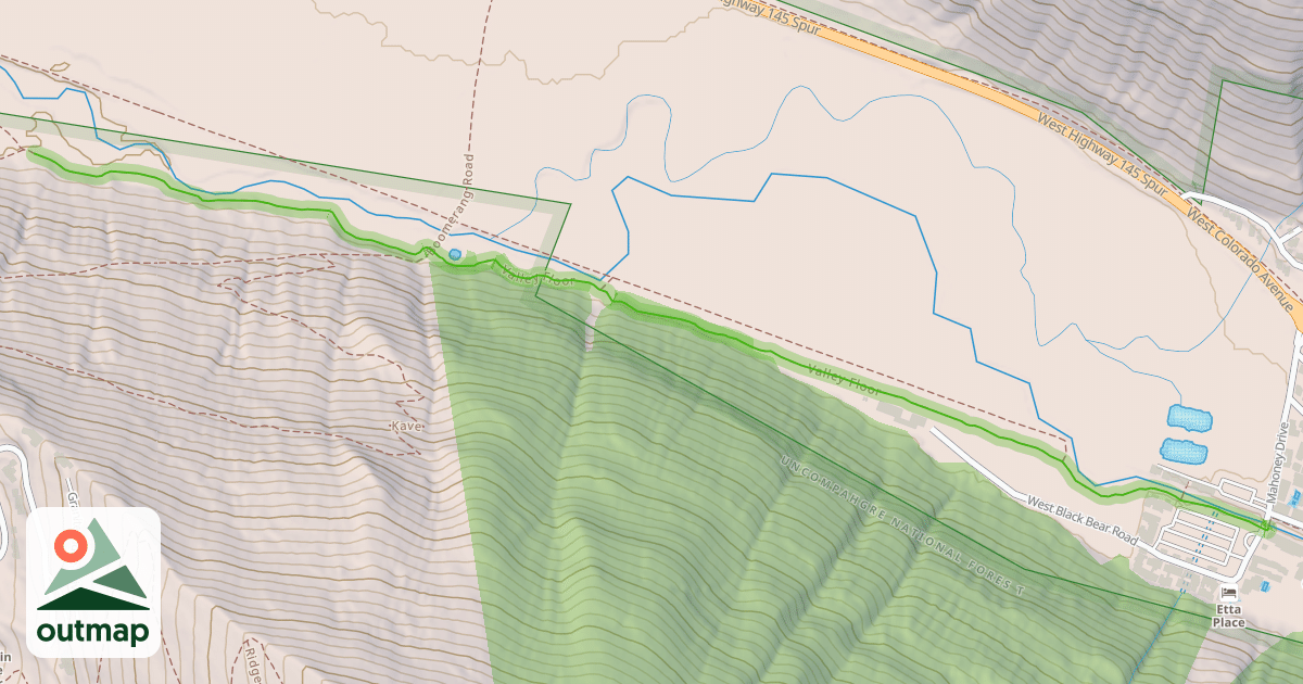Map of Valley Floor