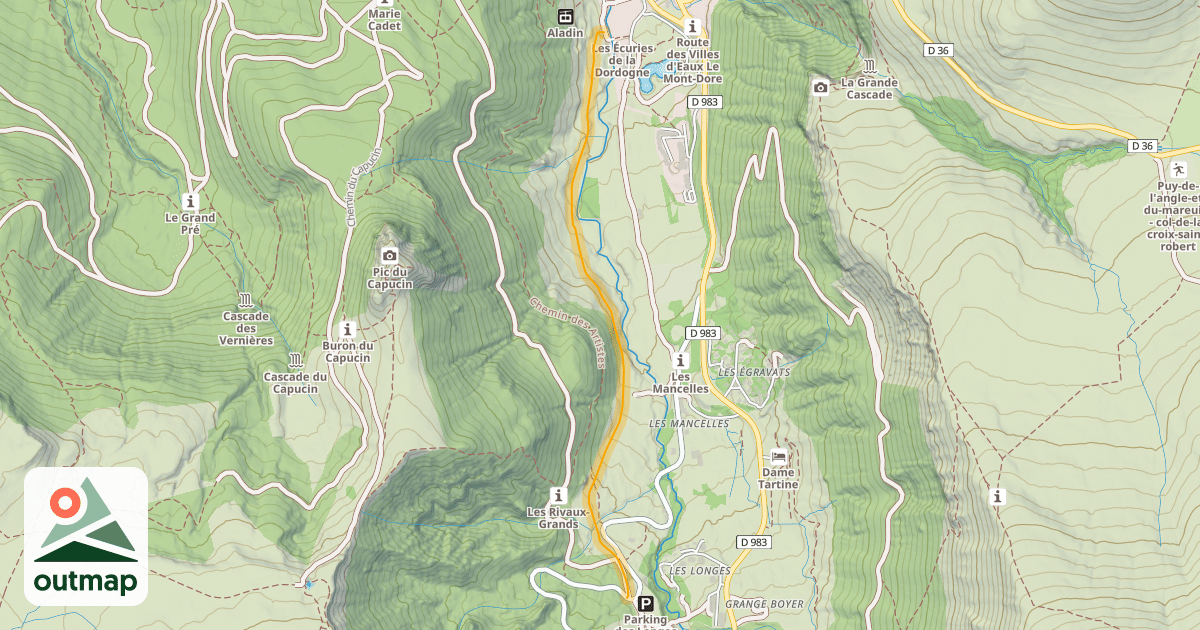 Map of Pradets - Retour Village