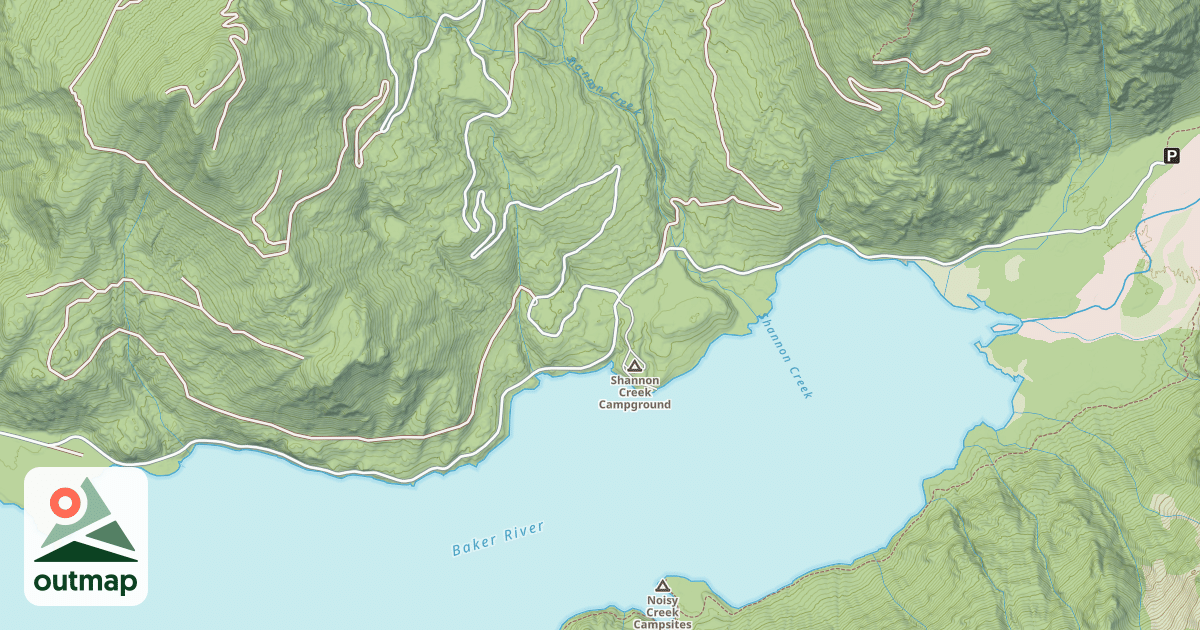 Map of BAKER LAKE HWY