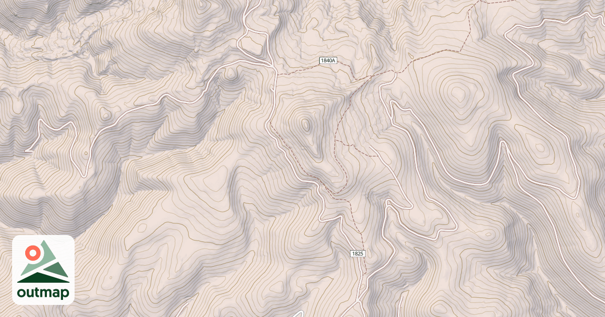 Map of CRATER MOUNTAIN