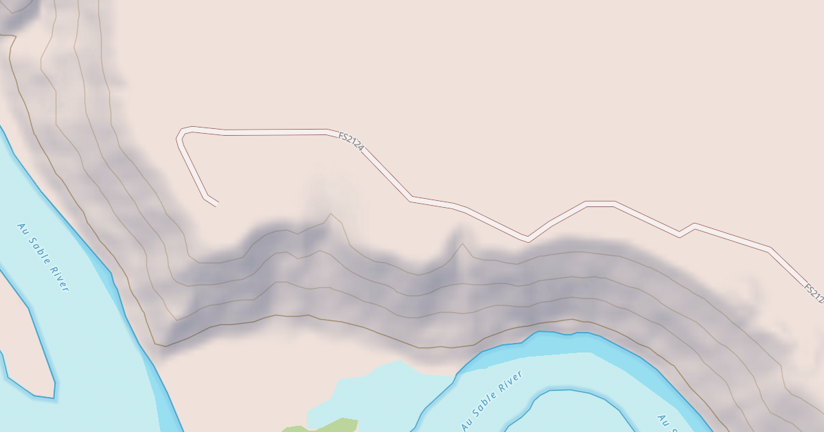 Map preview of AU SABLE RIVER CAMPSITE 24