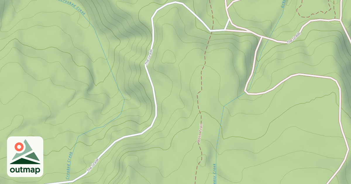 Map of Flat Mountain Trail 20