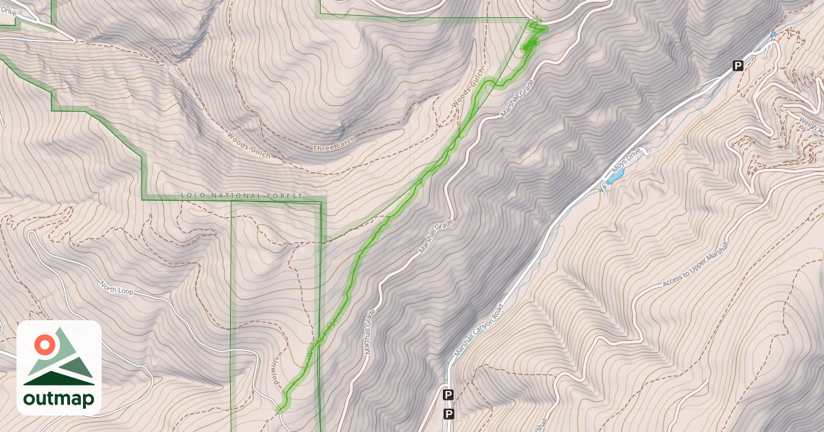 Map of Woods Ridge