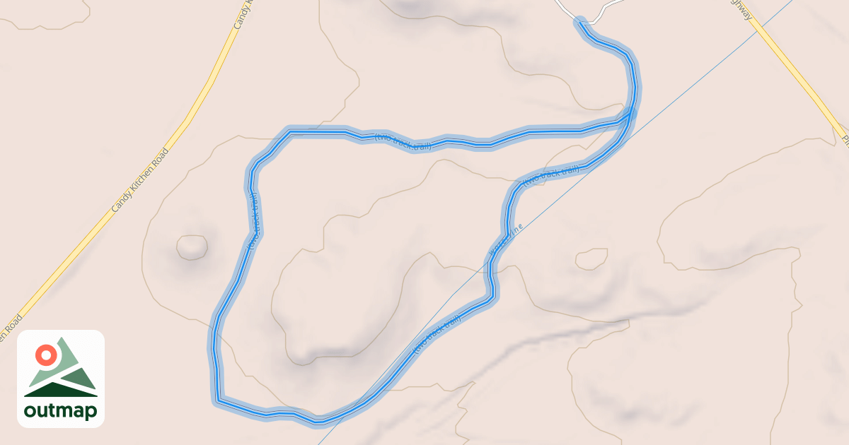 Map of (two track trail)