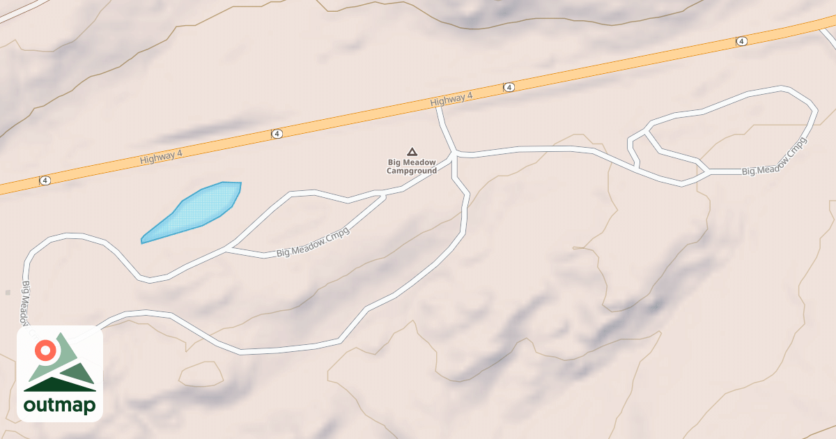 Map of BIG MEADOW CG LOOP