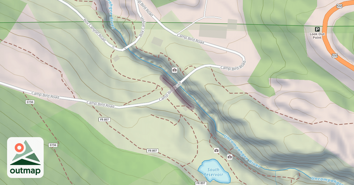 Map of Upper Bridge and Lead Area