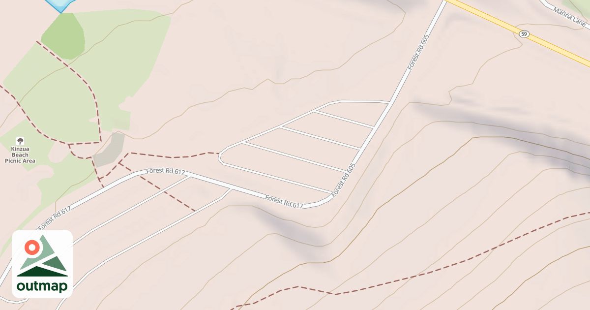 Map of KINZUA BEACH - F