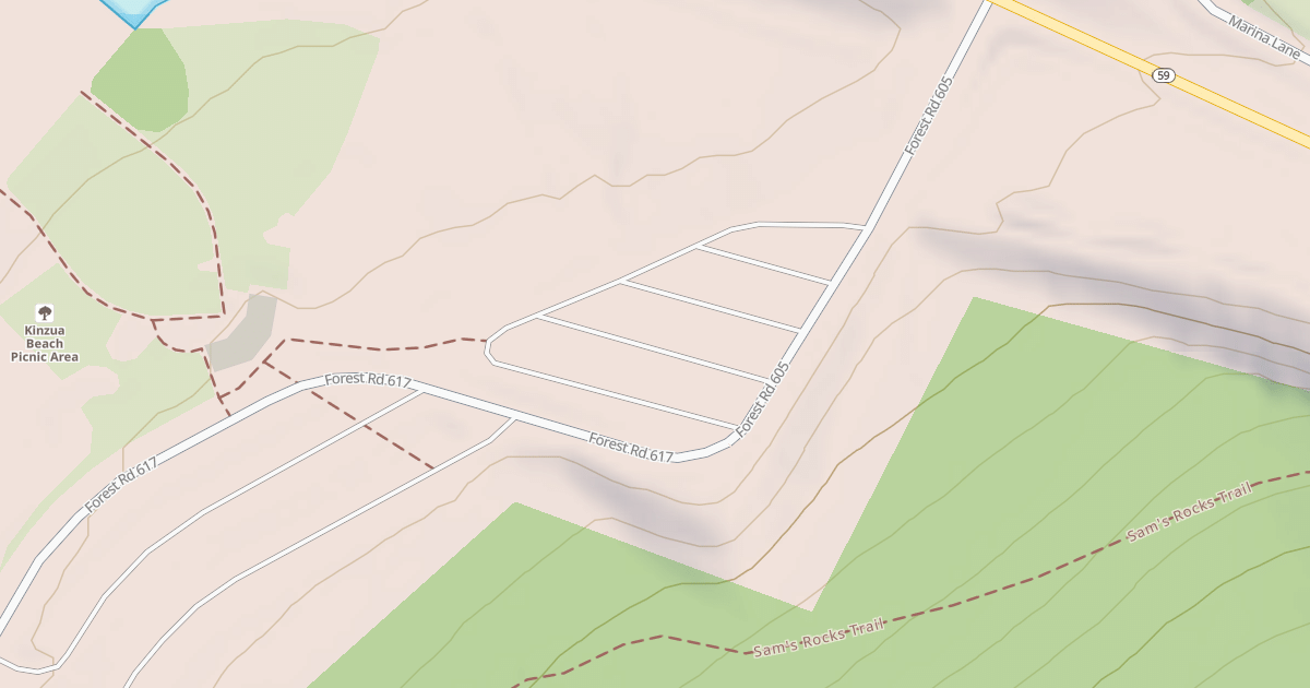 Map preview of KINZUA BEACH - F