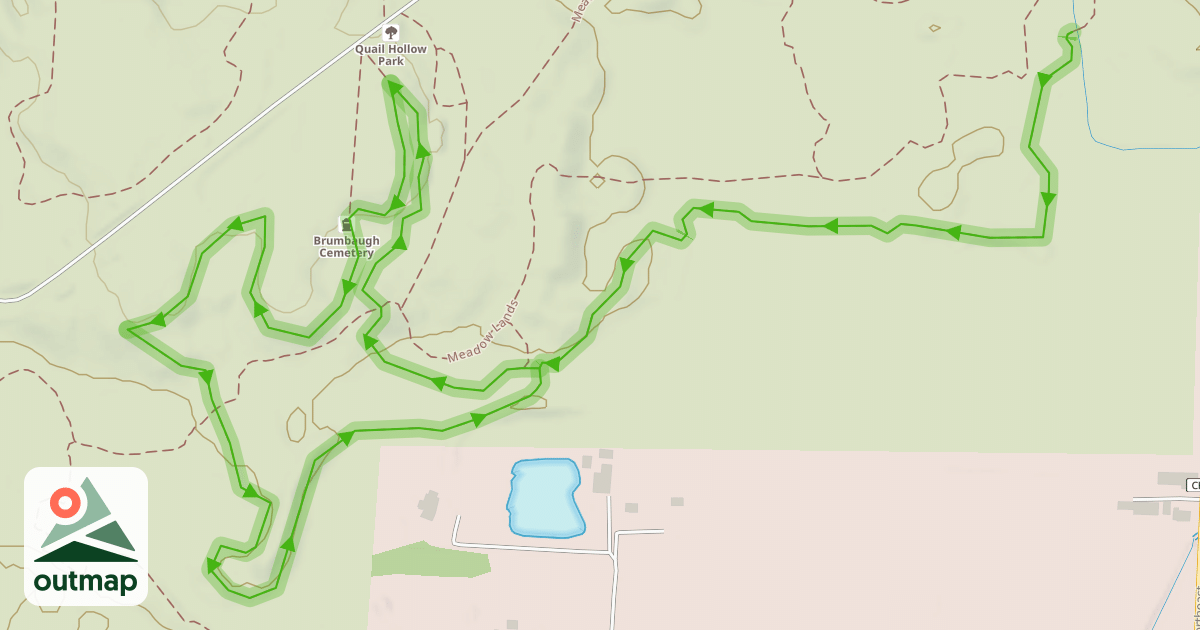 Map of Mountain Bike Trail