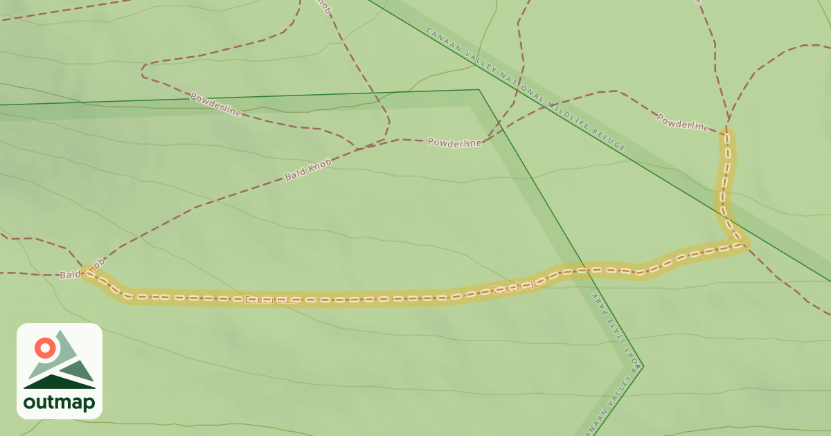 Map of Beech Lick
