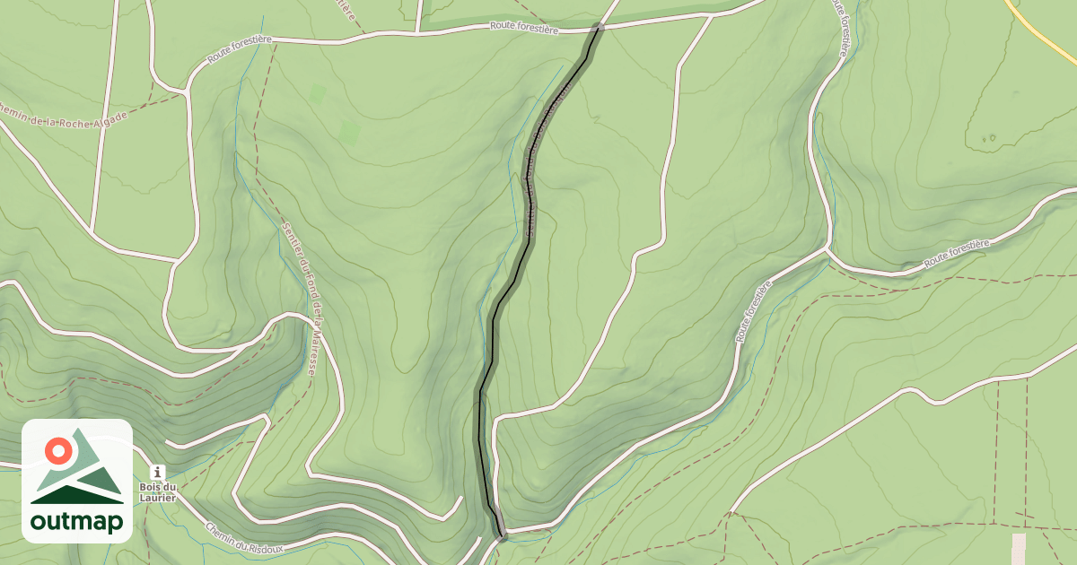Map of Sentier du fond du Bois Rasquin