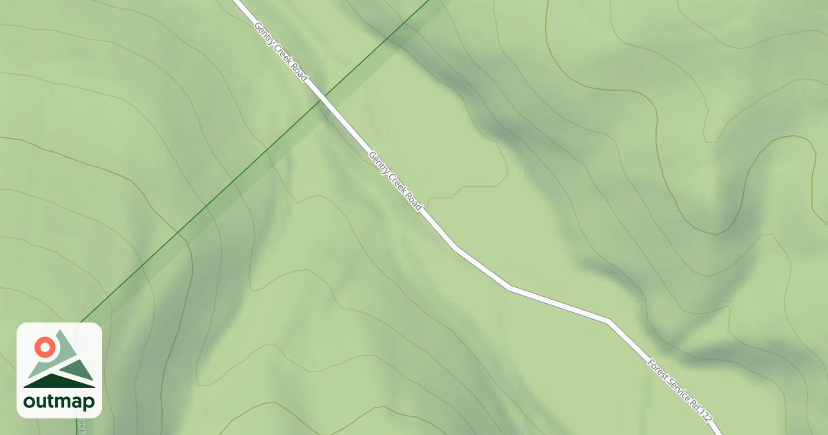 Map of OLD GENTRY CREEK