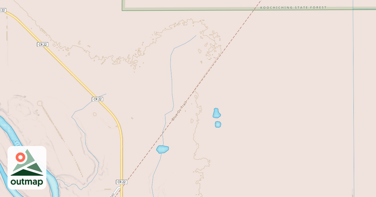 Map of Blue Ox State Trail MS84.029