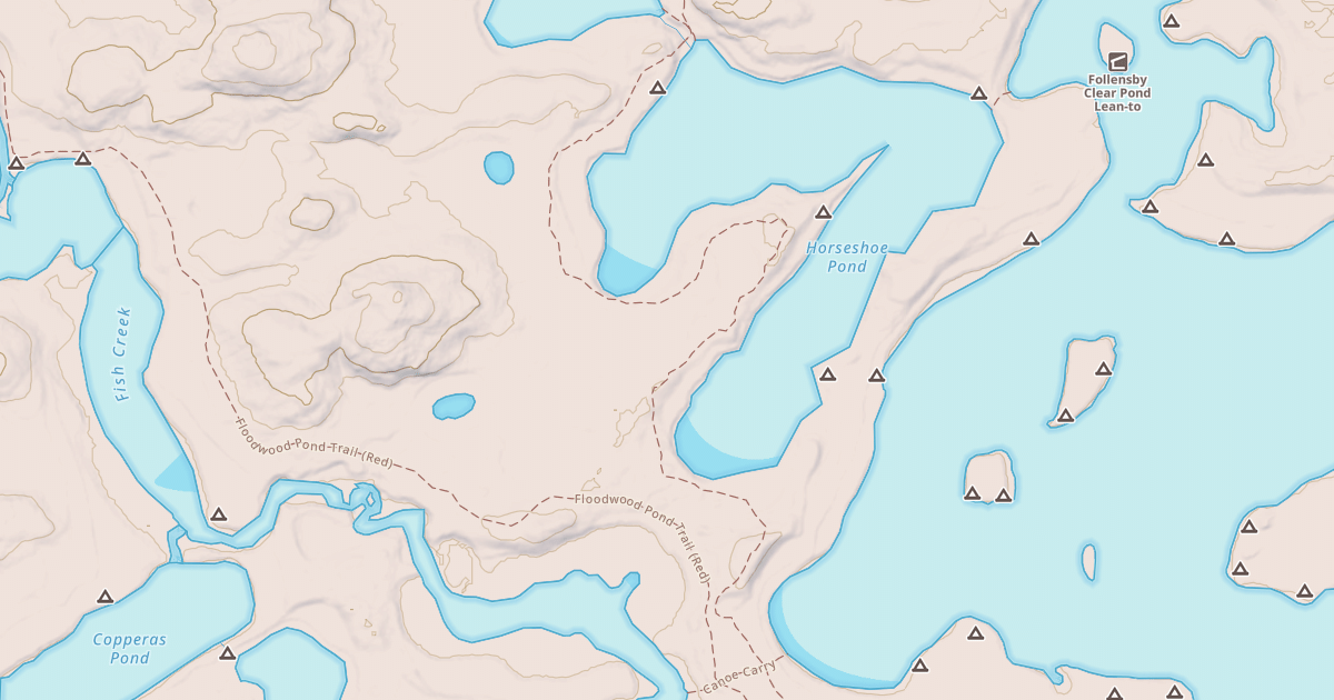 Map preview of Horseshoe Pond Trail
