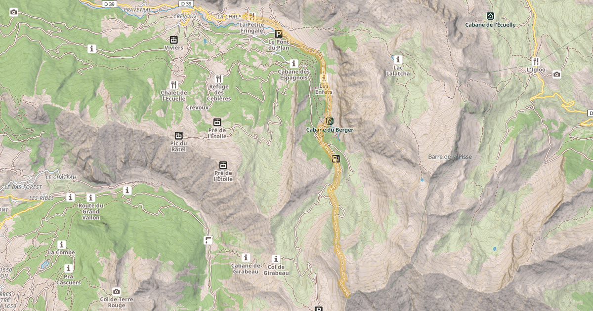 Map preview of Le Grand Parpaillon — La Chalp