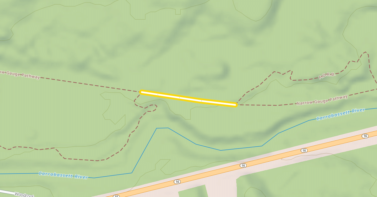 Map preview of Narrow Gauge Pathway