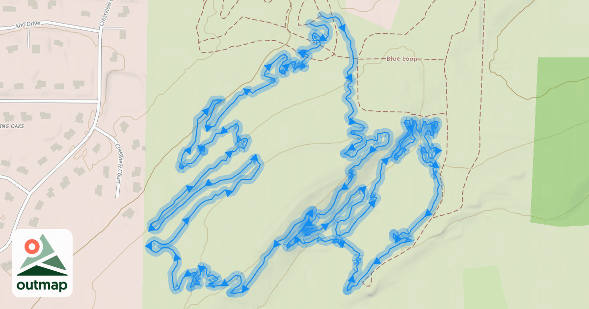 Map of Blue Loop
