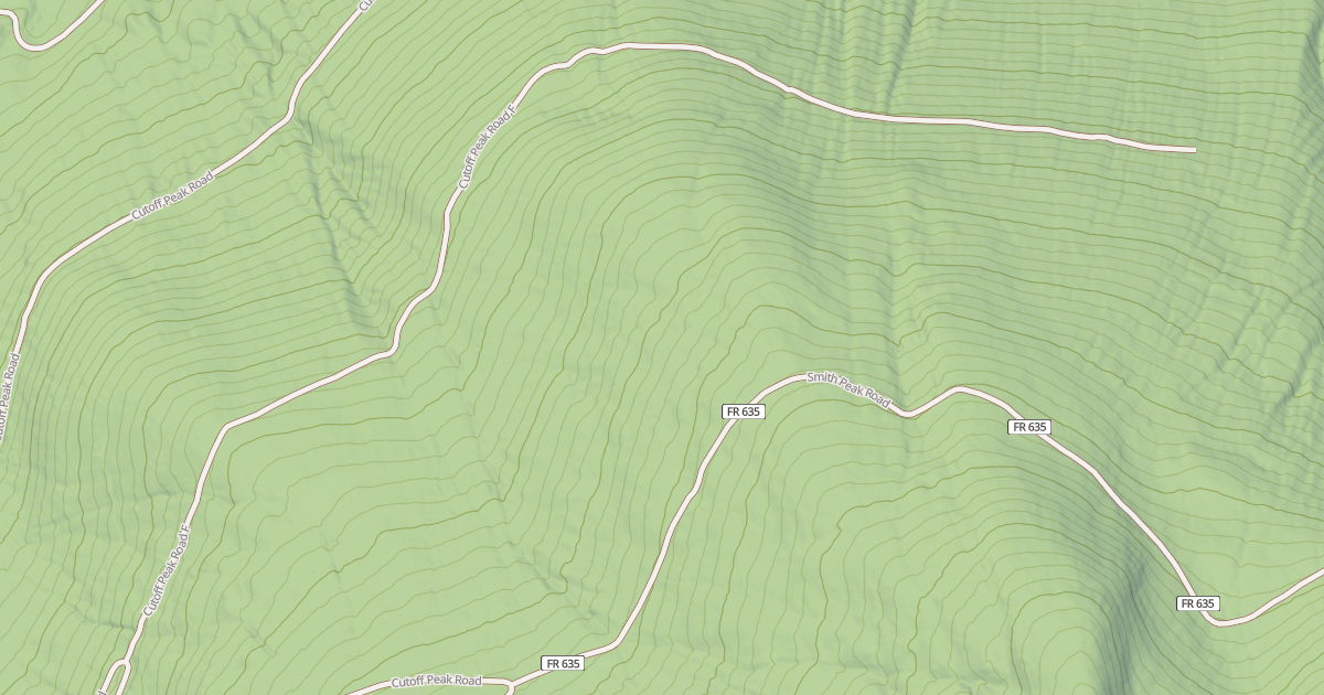 Map preview of CUTOFF PEAK F
