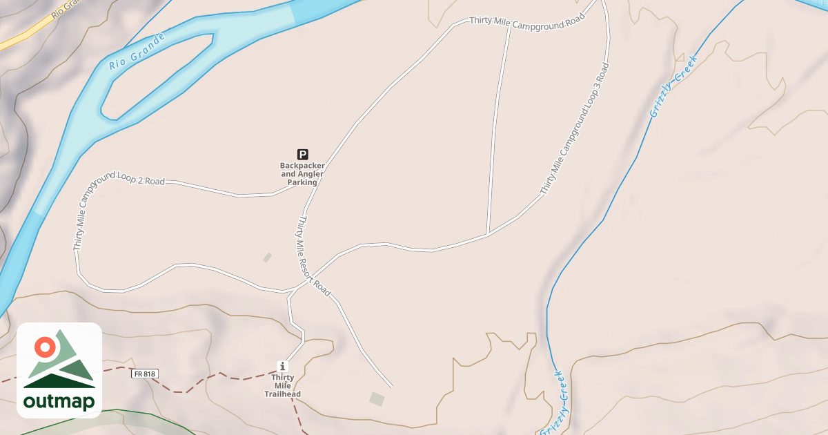 Map of THIIRTY MILE CG LOOP 2