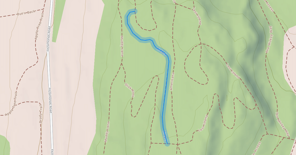 Map preview of Ridgey