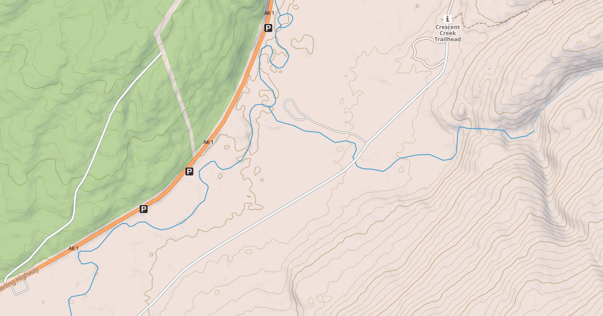 Map preview of QUARTZ CREEK RD