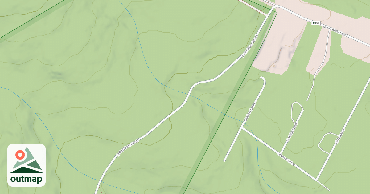 Map of Rothrock State Forest Trough Creek Snowmobile Trails