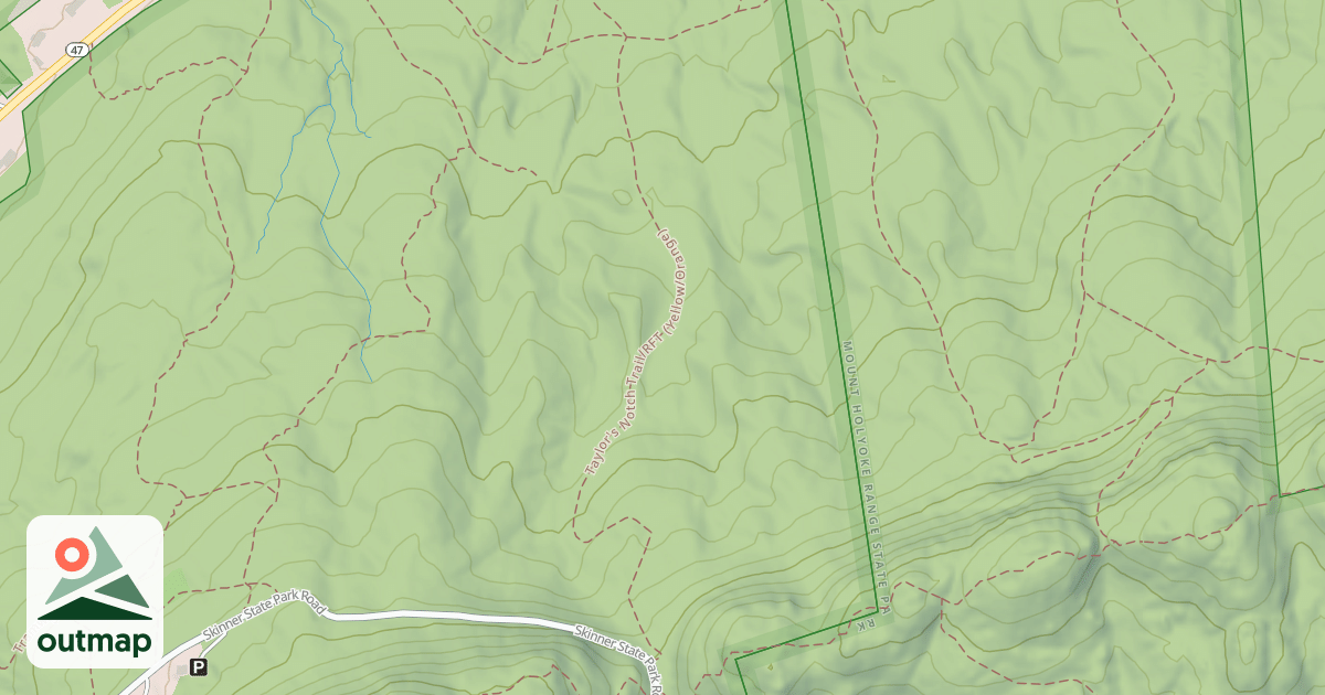 Map of Taylors Notch Trail