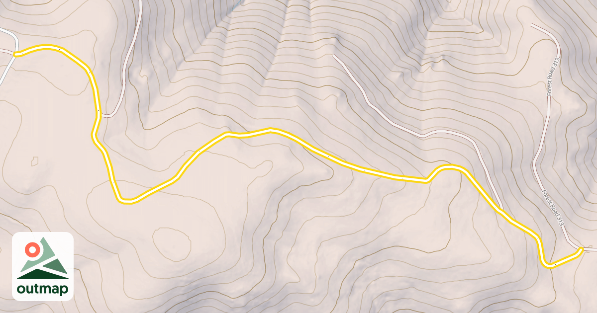 Map of Forest Road 113