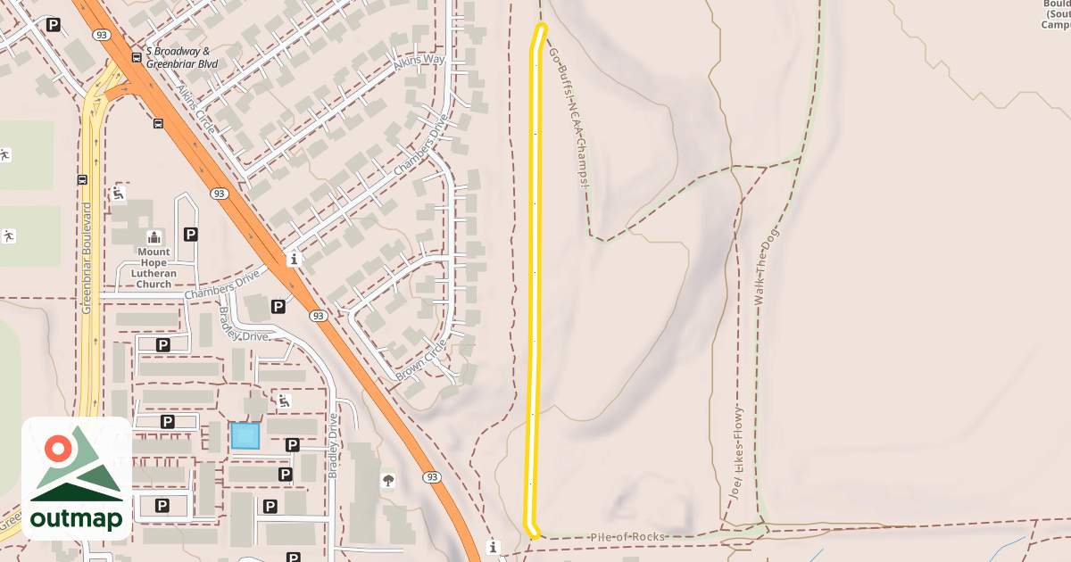 Map of Chuck's Night Out