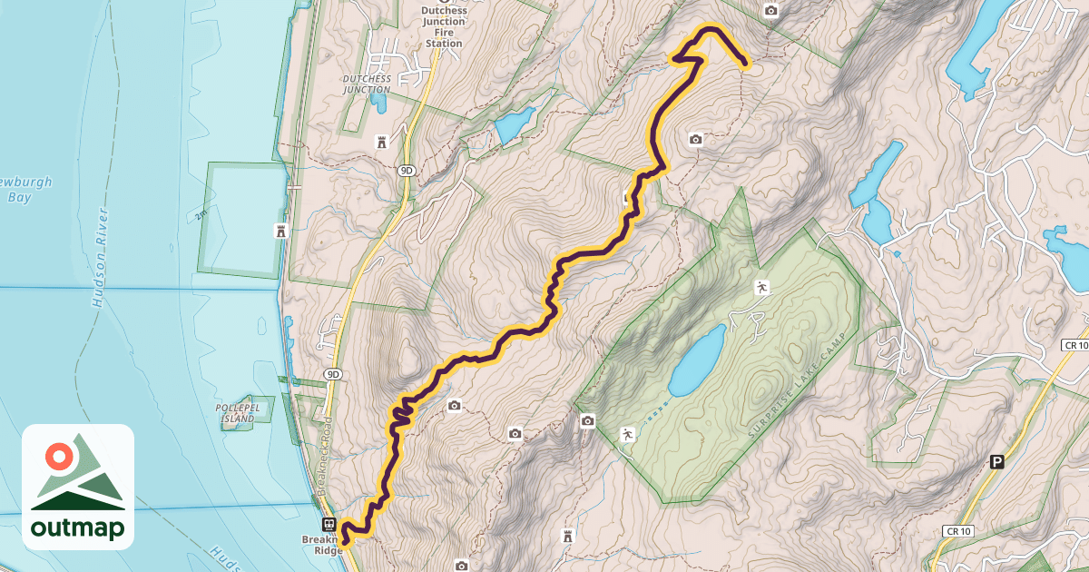 Map of Wilkinson Memorial Trail (Yellow)