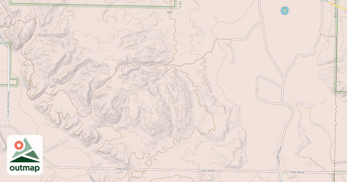 Map of Tomahawk Motorcycle Trail C Loop
