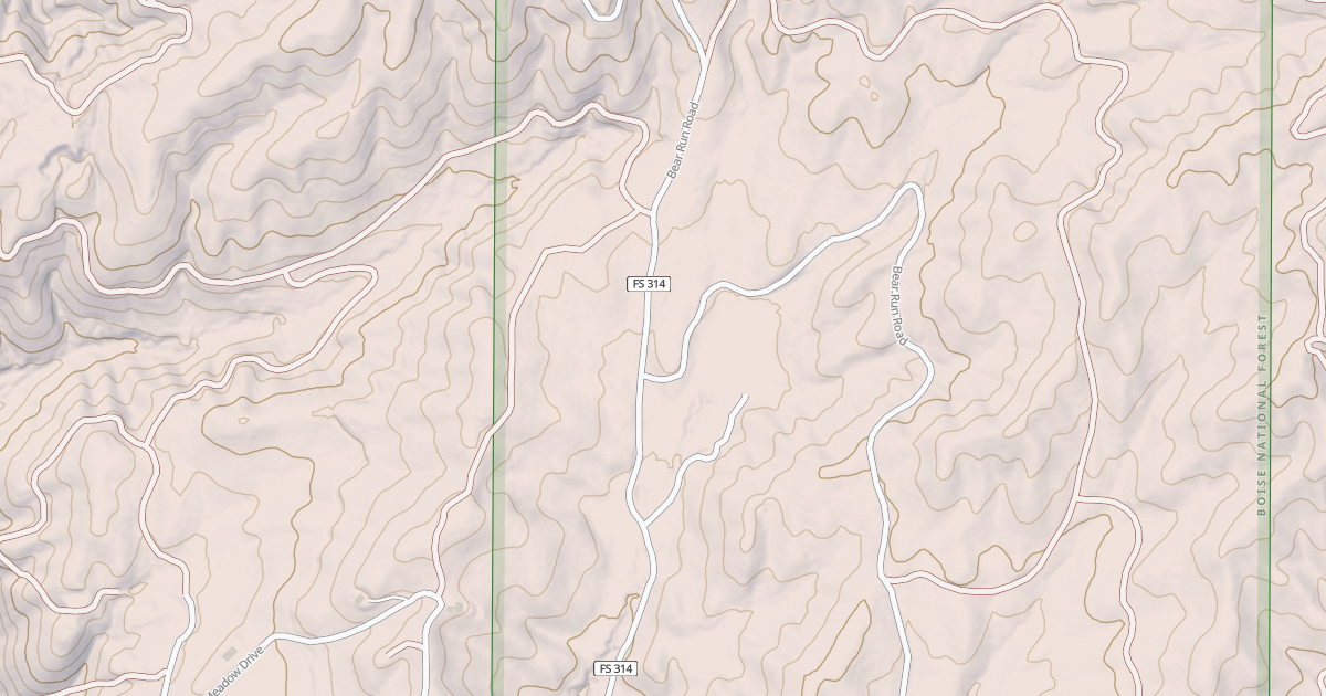 Map preview of BEAR RUN-PILOT PEAK