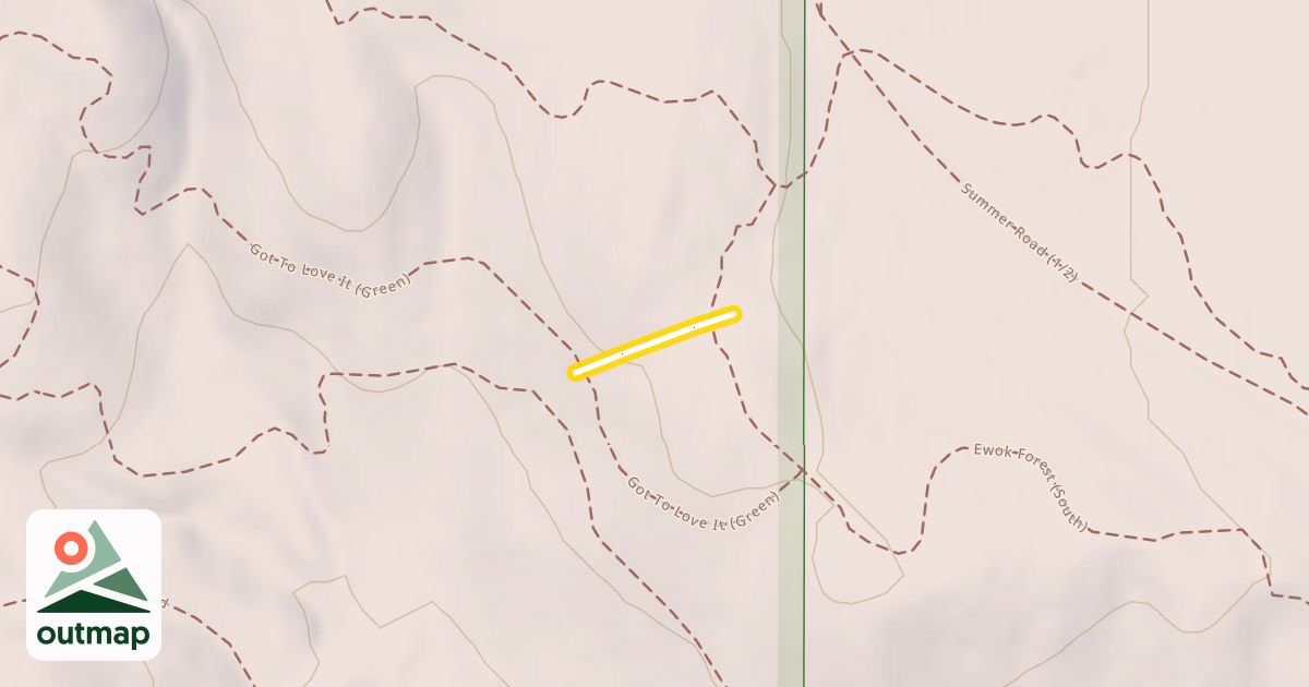 Map of Amphitheatre Hill Straight Up