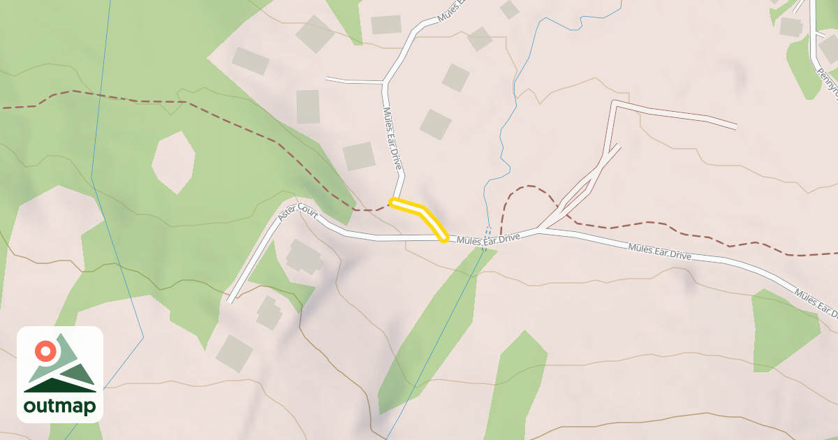 Map of Mules Ear Drive